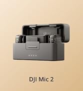 DJI Mic 2 (2 TX + 1 RX + Charging Case), Wireless Lavalier Microphone, Intelligent Noise Cancelli...