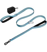 WINGOIN Dog Leash for Large Medium Small Dogs, Heavy Duty Dog Leashes with Double Handle, Poop Ba...