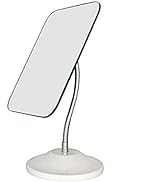 YEAKE Adjustable Flexible Gooseneck Makeup Mirror,360°Rotation Folding Portable Desk Vanity Mirro...
