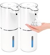 MTYGK 2 Pack Automatic Foaming Soap Dispenser,Touchless Foam Soap Dispenser,12.8oz Rechargeabled ...