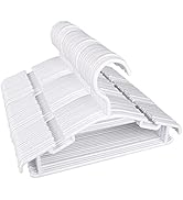 GoodtoU 80pcs White Baby Clothes Hangers for Closet - 10.24" Bulk Small Kids Plastic Hangers for ...