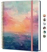 Taja Spiral Lined Notebook, 8.5"x11" Notebooks for Work, Large A4 Journal for Women & Men, Colleg...