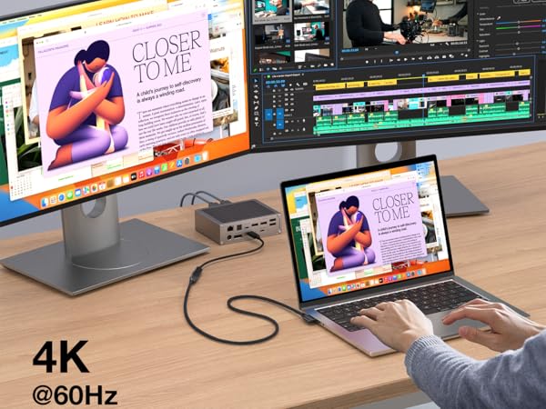 USB Type C 4K@60Hz Video Output Monitor Display Cord