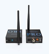 1Mii 2.4GHz Wireless Audio Transmitter and Receiver (1 TX+1 RX), HiFi Audio, 20ms Low Latency, 32...