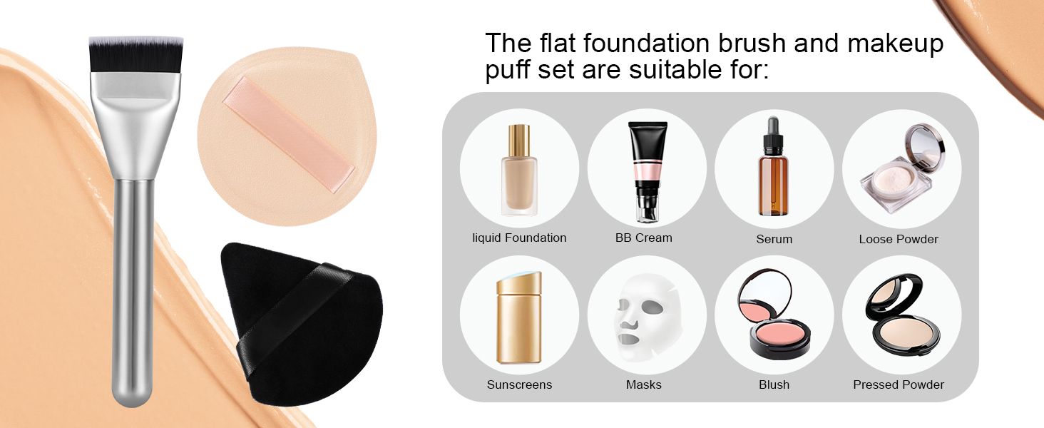 flat foundation brush