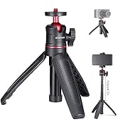 HAFOKO Mini Camera Tripod Small Extendable Selfie Stick Smartphone Tripod Desktop Handheld Travel...