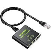 LiNKFOR Ethernet Splitter 1 in 3 Out,1000Mbps High Speed Splitter RJ45 Network Extension Connecto...