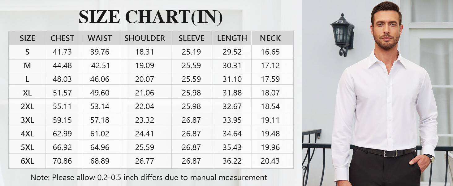 men long sleeve dress shirt