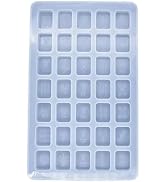 WsjiaboFux Mahjong Resin Mold for Chinese Mahjong Silicone Mold Epoxy Silicone Molds with 35 Cavi...