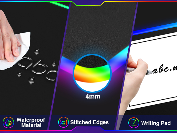 light up desk mat