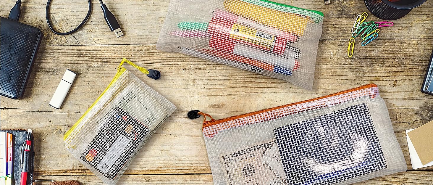 Mesh pouches