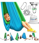 Sensory Swing for Kids Indoor Outdoor - Calming Cocoon Therapy Swing, Holds 300lbs - Hug-Like Sen...