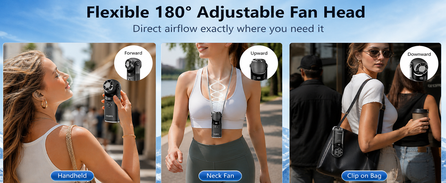 portable fan with cooling plate
