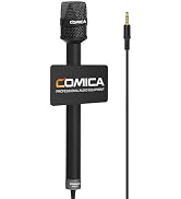 COMICA HRM-S Handheld Wired Microphone, 3.5mm TRRS Cardioid Condenser Interview Microphone with 1...