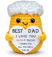 Easter Funny Crochet Mini Beer Gift for Dad Handmade Surprise Easter Basket Stuffer & Desktop Dec...