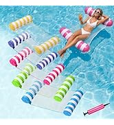 5 Pack Inflatable Pool Floats, OKSUWATER 4-in-1 Water Hammock, Pool Floats Adult Size for Swimmin...