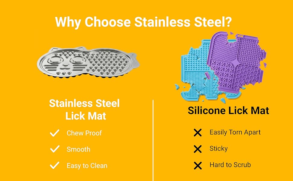 stainless steel lick mat