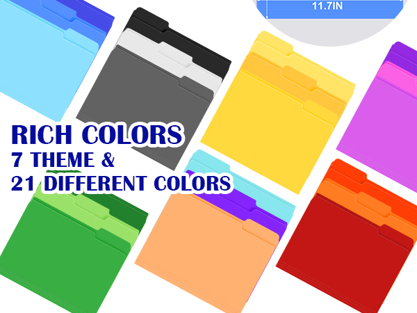 colored file folders
