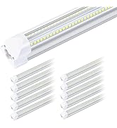 Gugsey 8Ft LED Shop Light Fixture - 100W 15500LM T8 Shop Lights for Garage, 6000K 8 Foot Daylight...