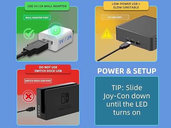 Controller Charger Station for Nintendo Switch
