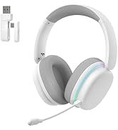 AULA G7 Pro Wireless Gaming Headset with 7.1 Surround Sound, 40mm Driver, BT5.3 Gaming Headphones...