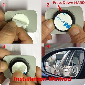 Ampper Square Blind Spot Mirror