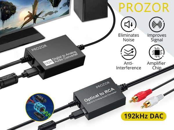 192KHz Digital to Analog Audio Converter 7ft/2.1m