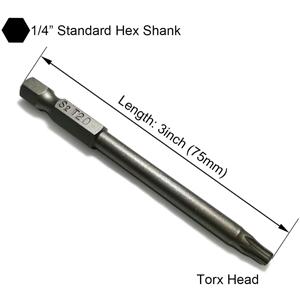 3 inch length torx security bit