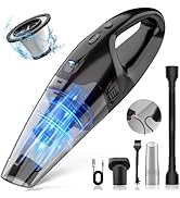 BSRCO Handheld Vacuum Cordless Rechargeable, Hand Held Vacuum Cordless with LED, USB Charge, 1.65...