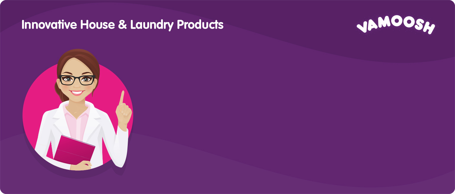 a purple background with text that reads laundry products