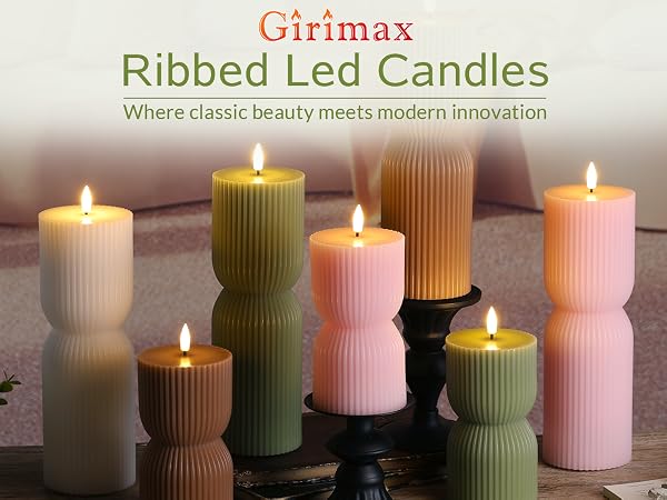 flameless pillar candles