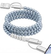 Atsidexa 4-in-1 Beaded Charging Cable, Metal Design, Nicely Packed, 60W Fast Charging, MFi Certif...