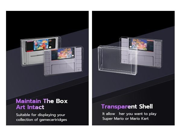 Maintain The Box Art Intact,Transparent Shell