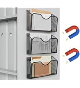 JANE EYRE Magnetic File Holder - 3PCS File Paper Mail Organizer No Drilling Magazine Paper Docume...