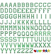 Jongdari Iron on Letters, 110 Pcs Alphabet Patches, Decorate Repair Letter Patches for Clothing S...
