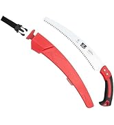 EZ Kut Kamikaze Saw Curved Blade with Scabbard - 19.3 Inch Heavy Duty Pruning - Carbon Hardened S...