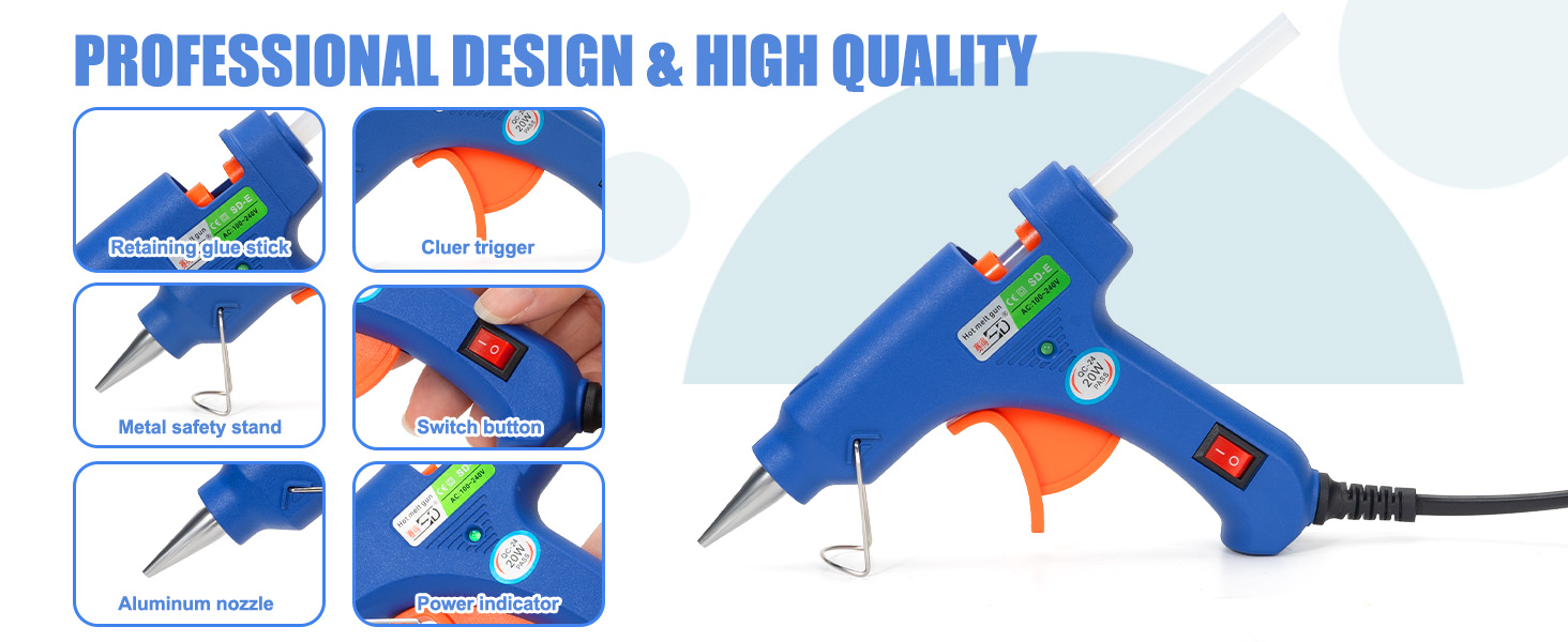 hot glue gun and sticks set