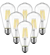 ANWIO ST21 LED Filament Bulb 11W(75 Watt Equivalent) Dimmable 2700K Warm White Vintage Edison Lig...