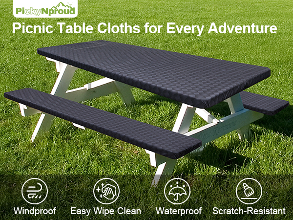 Picnic Table Cover with Bench Covers