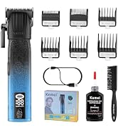 KEMEI 8550 Professional Hair Clippers for Men, Cordless Barber Clippers with LED Display, 9000 RP...