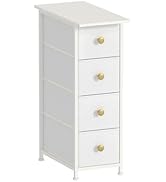 GiftGo Narrow Dresser Cabinet Vertical Slim Dresser Chest of Drawers Skinny Storage Tower for Sma...