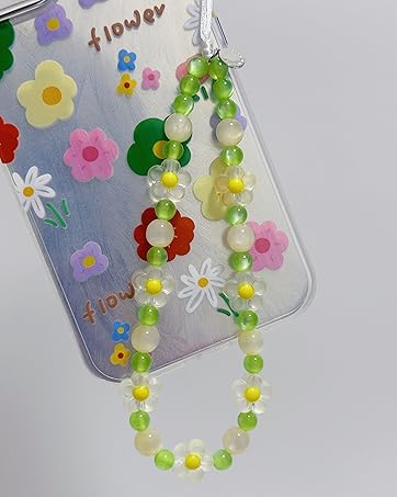 yellow flower phone charm