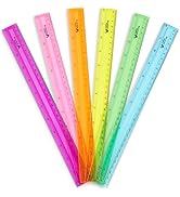 Blue Summit Supplies 30 Plastic Rulers, Bulk Shatterproof 12 Inch Ruler for School, Home, or Offi...