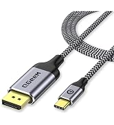 USB C to DisplayPort Cable 8K@120Hz 6FT,Tpye-C Cord to DP 2.1 for Computer | 4K@240Hz,Adapter for...