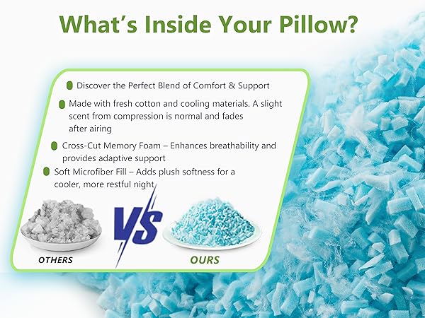 full size memory foam pillow
