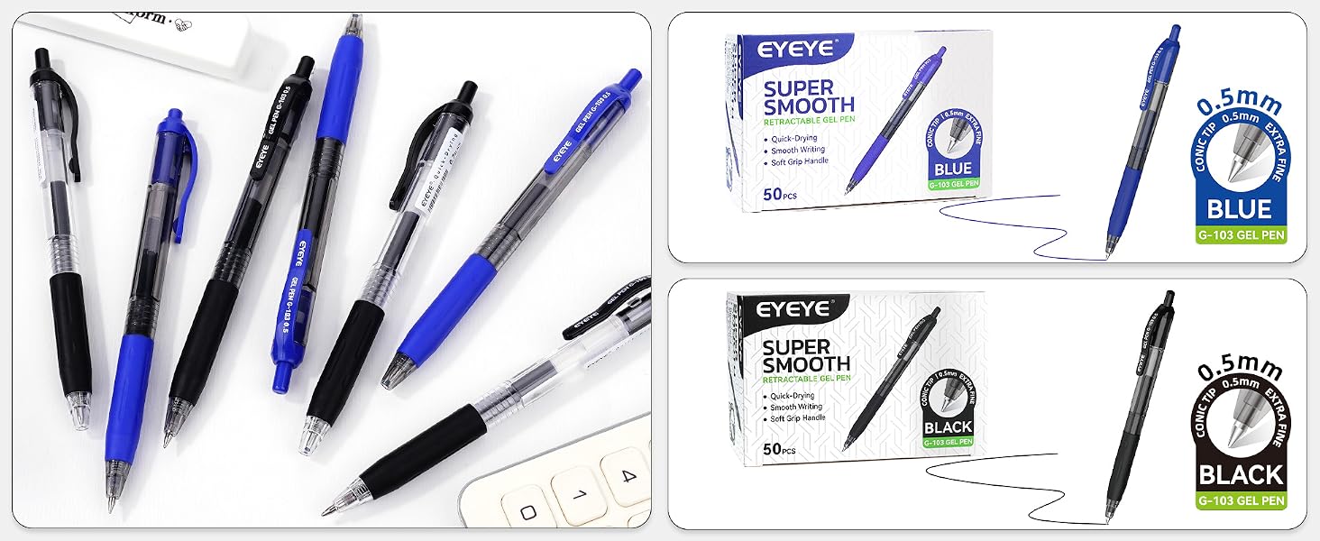 gel pens