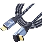 LANMINGLEL 240W High Speed USB C Cable, 3.28FT (90Angled), Compatible with Steam Deck, Laptops & ...