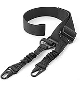 MoKo Two Points Sling with Length Adjuster, Traditional Shoulder Sling Durable Nylon Sling Strap ...