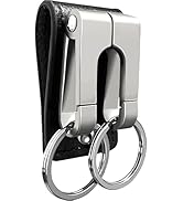 GABOX Belt Keychain Clip - Key Rings Holder - Belt Loop Key Clips - Keyring Keeper - Pocket Pants...