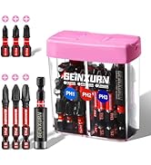 Geinxurn Impact Phillips Screwdriver Bits Set,43 Pcs Magnetic (PH1/PH2/PH3) S2 Steel Multi Driver...